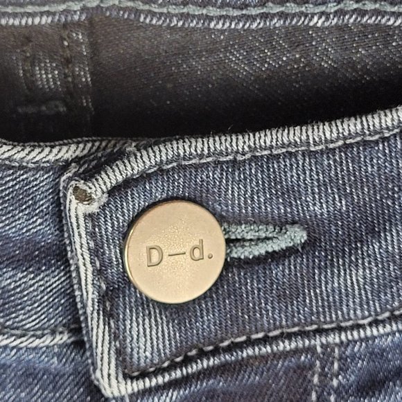 Dish Denim Jeans Women W33 L28 Blue High Rise Skinny Medium Wash Stretch Zip - Picture 4 of 16